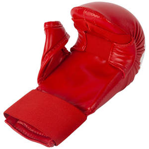 Manoplas de mano Kumite de cuero PU duraderas para Artes Marciales al por mayor para entrenamiento de Karate Sparring y competición - Product Image 3