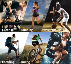 Manchons de genou de compression longs, chauds et respirants, en Spandex et Néoprène, anti-UV, séchage rapide, unisexe, pour la protection personnalisée, la gym et les activités de plein air - Product Image 6