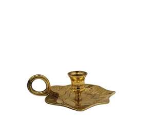 Magnifique bougeoir en laiton de conception antique, finition or antique, grand bougeoir pour fête à prix abordable - Product Image 6