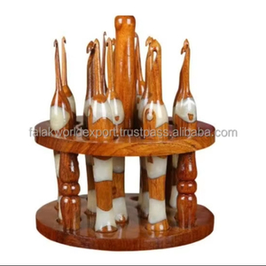 Crochet en bois et résine de luxe en gros, aiguilles à tricoter artisanales pour articles ménagers, meilleur cadeau pour femme, fait à la main - Product Image 4