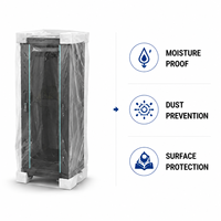 Solution d'emballage personnalisée pour armoire de serveur avec coussin en mousse EPE, sac de protection en PE et boîte en carton ondulé robuste