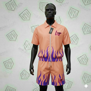 Ensemble de survêtement en nylon deux pièces à capuche pour homme, style streetwear, couleur unie, haute qualité, coupe-vent et short, collection Hiver 2026, vente en gros - Product Image 4