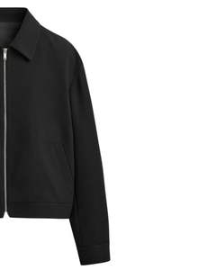 Chaqueta con Cierre Negra para Hombre, Chaqueta Clásica Informal, Abrigo Cálido y Elegante de Color Sólido, Tela Suave, Uso Diario, Chaqueta Ligera de Moda - Product Image 2