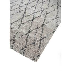 Alfombra de Lana Anudada a Mano Zuri, Gris y Negro, Pkwl-308-a, Alfombra Rectangular Abstracta Hecha a Mano para Uso en el Hogar, para Entrada, Pasillo, Sala de Estar - Product Image 2