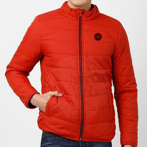 Chaqueta Acolchada Casual para Hombre Talla Grande 2025, con Cuello Alto y Logotipo Frontal, 100% Poliéster, Secado Rápido, Transpirable, Ecológica, para Invierno - Product Image 1