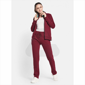 Femmes hiver solide Fitness survêtement ensemble respirant chaud à manches longues décontracté haut court à capuche pantalons de survêtement vêtements de sport OEM entretenu - Product Image 5