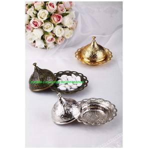 ชามช็อคโกแลตโลหะหรูหราพร้อมโดมของตกแต่งบ้านฟรี - Product Image 4