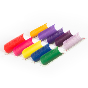 Extensiones de pestañas Charmlash de color mate, extensión de pestañas de varios colores de longitud, pestañas de visón de color OEM ODM, venta al por mayor, Etiqueta Privada - Product Image 1