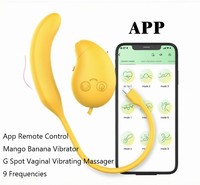 Erwachsenen-Sexspielzeug Weicher Silikon Mango-Bananen-Vibrator App-Fernbedienung OEM ODM IPX5 Wasserdicht Sexspielzeug für Frauen und Männer