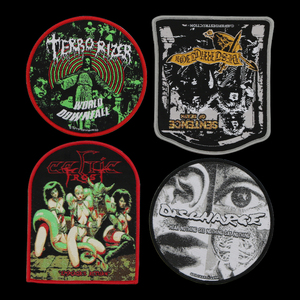 Venta al por mayor de parches personalizados de tela de PVC para planchar logotipo tejido bordado triángulo flor insignias para ropa bolsos sombreros tela de fieltro OEM - Product Image 6