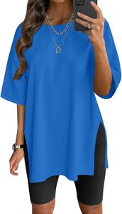 T-shirt surdimensionné pour femmes OEM tissu de coton personnalisé avec conception sérigraphiée pour la vente en gros de marque de mode - Product Image 5