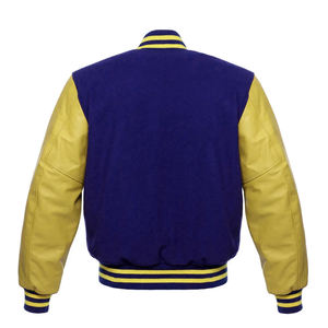 <b>Old</b> GoldSleeves-Royal blue Body varsity bomber <b>jacket</b> Letterman <b>Jacket</b> with Leather Sleeves leather varsity <b>jacket</b> - Product Image 3
