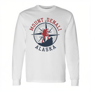 Maglietta a maniche lunghe per escursionismo e campeggio nel Parco Nazionale Denali dell'Alaska, souvenir di viaggio, abbigliamento promozionale - Product Image 2