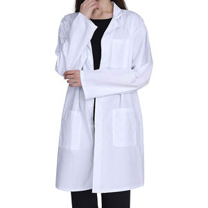 BATA DE LABORATORIO LIGERA, LARGA, UNISEX, PARA HOSPITAL, CLÍNICA, PERSONAL UNIVERSITARIO, CON LOGO PERSONALIZADO, PEDIDO AL POR MAYOR - Product Image 5