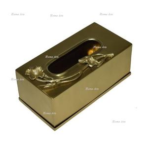 Servilletero martillado de acero inoxidable Caja de almacenamiento de servilletas de tamaño personalizado de forma rectangular al precio más barato - Product Image 4