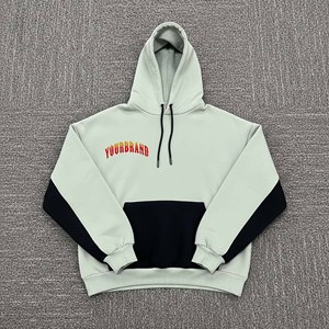 2025 hombres Color sólido básico ropa deportiva al aire libre impermeable transpirable poliéster/algodón polar sudaderas con capucha de peso pesado logotipo personalizado - Product Image 6