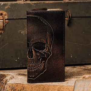 Portefeuille pour hommes slim en cuir italien de haute qualité en cuir véritable vintage - Product Image 5