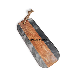 Tabla de cortar de madera y mármol, excelente calidad, tabla de cortar de lujo, vajilla clásica y elegante, tabla de cortar al por mayor - Product Image 1