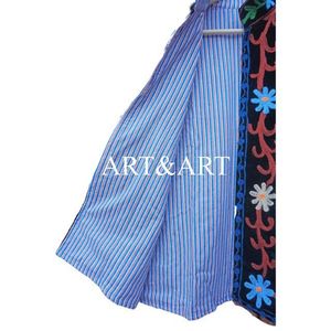 Custom Made Embroidered Suzani Woven Cotton Quilted Jackets Eco-Friendly Quick Dry Cotton Filled Artisan Craftsmanship - Product Image 5