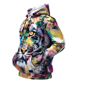 Meilleures ventes nouveau design Casual Fashion Wear High Class 3D Animal Dye Sublimation all Print sweats à capuche pour hommes - Product Image 3