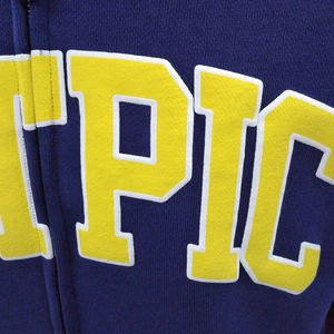 Sweat-shirt à capuche en coton zippé personnalisé impression bouffante double fermeture éclair sweats à capuche décontractés pour hommes - Product Image 4