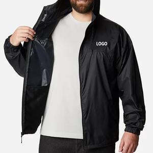 Chaqueta Cortavientos Ligera Impermeable con Capucha para Hombre, para Primavera y Otoño, al por Mayor, Personalizable - Product Image 1