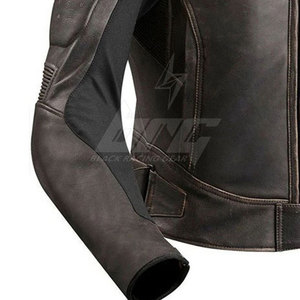 Marque privée Veste en cuir de moto sur mesure Nouvelle arrivée Veste d'hiver en cuir de moto - Product Image 6