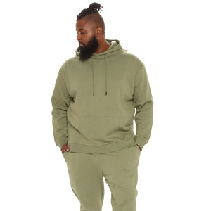 Sudaderas con capucha de peso pesado liso verde claro más vendidas para hombres sudaderas con capucha personalizadas con bolsillo de canguro y puños acanalados - Product Image 5