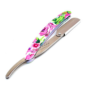 Rasoirs de barbier professionnels à lame droite pour la coupe de cheveux, le rasage, le coiffage de la barbe et le soin du visage, avec système de verrouillage à bascule - Product Image 1