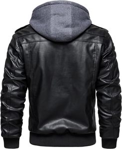Chaqueta de Cuero Genuino para Hombre, Estilo Moderno 2026, con Pelo de Vaca sobre Cuero, Cuello Alto, Personalizada, de Primera Calidad, para Otoño - Product Image 3