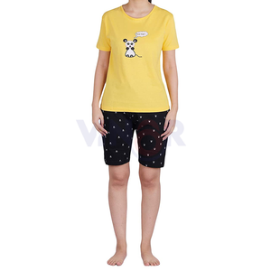 New Fashion Women's Multi-Color Casual Wear Short Sleeve T-Shirt & Short <b>Set</b> Customized OEM & ODM Wholesale <b>Twin</b> <b>Set</b> - Product Image 5