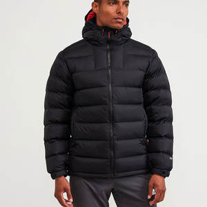 Parka d'hiver pour homme en toile matelassée rembourrée de polyester, imperméable et respirante, avec fourrure de raton laveur et de loup, tailles XS-XXL - Product Image 6