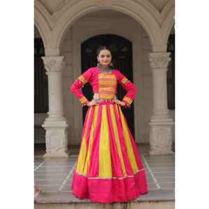 NAVRATRI <b>LEHENGA</b> CHOLI COLLECTIONS-2025 Roman With attractive combination of Mirror lace embellished work - Product Image 1