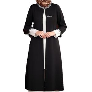 Vêtements ethniques en mousseline de soie grande taille robe longue traditionnelle femme musulmane islamique Abaya très vendue respirante Abaya pour filles - Product Image 1