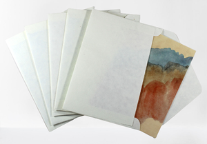 Tarjetas Impresas Offset en Papel Hecho a Mano con Aspecto Pintado a Mano con Acuarelas, Papelería y Tarjetas Ecológicas - Product Image 3