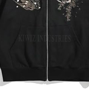 Streetwear High Quality 100% Cotton Fleece Embroidered Logo Cotton Men Winter Hoodies Custom plain Embroidery Hoodie - Product Image 6