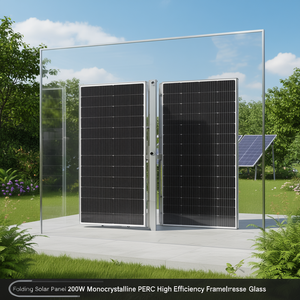 Panneau solaire pliable 200W monocristallin PERC haute efficacité sans cadre en verre - Product Image 3