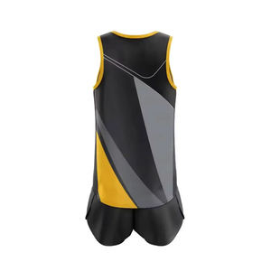 Uniformes Deportivos de Atletismo Estampados 100% Poliéster con Logotipo Personalizado, Dos Piezas, Cómodos, Transpirables, Unisex - Product Image 3