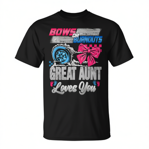 T-shirt Promozionale 'Nonna Ti Ama' per Rivelazione del Sesso del Bambino, per Burnouts o Bows - Product Image 3