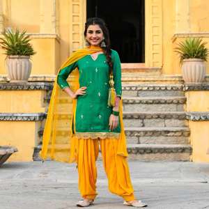 Nuevo hermoso traje de rayón pesado de 3 piezas - Product Image 3