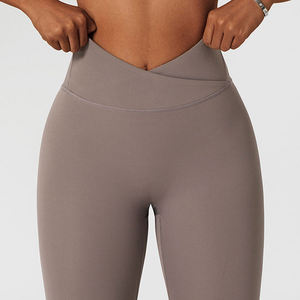 Femmes taille haute pêche hanches corps façonnage Fitness Leggings sans couture cravate-teinture Yoga Leggings avec taille élastique fabriqué au Pakistan - Product Image 1