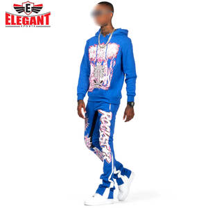 ชุดวอร์มผ้าสัมผัสนุ่มพร้อมออกแบบโลโก้ได้ตามต้องการชุดกีฬาหรูหราบานออกใหม่สวมใส่สบาย - Product Image 4