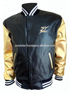 Veste universitaire décontractée de grande taille pour hommes, blouson d'hiver brodé et respirant en peau de vache et de mouton avec logo personnalisé, vente en gros vierge - Product Image 5