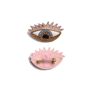 Broches de alambre de lingotes de tela de chenilla bordada de la mejor calidad Color y tamaño personalizados Servicio OEM Precio bajo al por mayor - Product Image 3