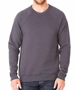 Sweat-shirts unisexes bleu royal sans cordon de serrage, sweat-shirt coréen Bella+Canvas en molleton côtelé éponge True Royal - Product Image 3