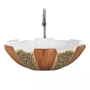 Table top basin lavabo Minimalist white oval countertop art wash basin sanitary ware table top ceramic bathroom sink - Product Image 2