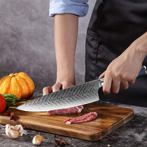 มีดเชฟดามัสกัสญี่ปุ่นยึดใบมีดคมงานตามสั่ง - Product Image 4