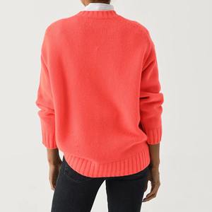 OEM pas cher prix bas quantité minimale de commande hiver hommes chandails décontracté long col rond manches couleur pull tricoté pull meilleure qualité - Product Image 2