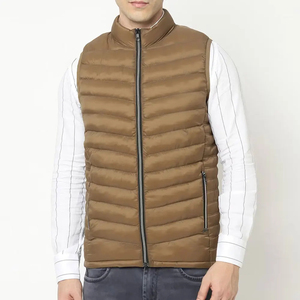 Gilet chaud matelassé pour hommes 100% haute qualité hommes hiver coupe-vent gilet vêtements d'extérieur décontracté matelassé sans manches gilet - Product Image 1