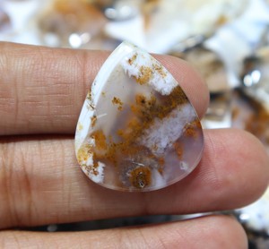 Proveedor mayorista de piedra preciosa cabujón de ópalo de dendrita natural, piedra suelta de ágata de dendrita suave para hacer joyas, piedras preciosas - Product Image 4